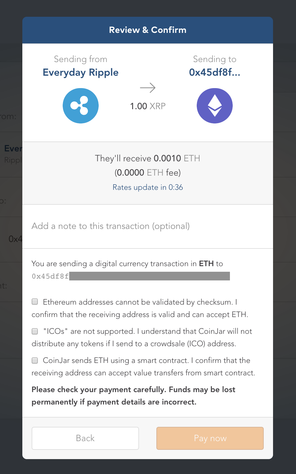 Can you buy ethereum on coinjar how much usd is one ethereum